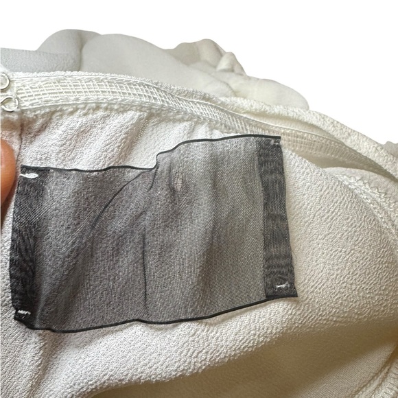 Reformation Victoria DressElegant Ivory Ruffle Dress - Picture 9 of 10